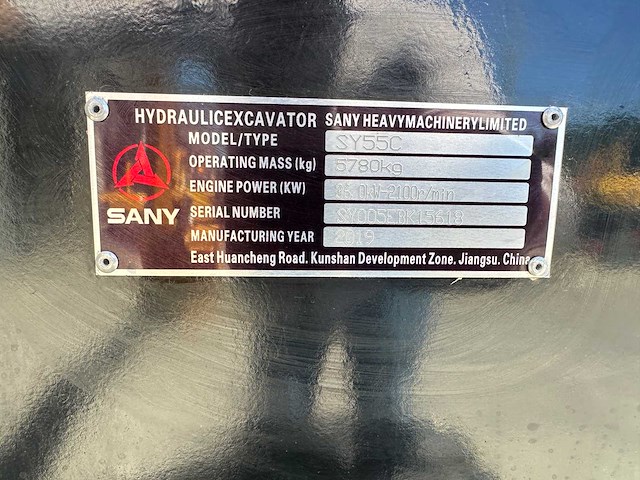 Sany - 2019 - sy55c - midigraafmachine - afbeelding 21 van  26