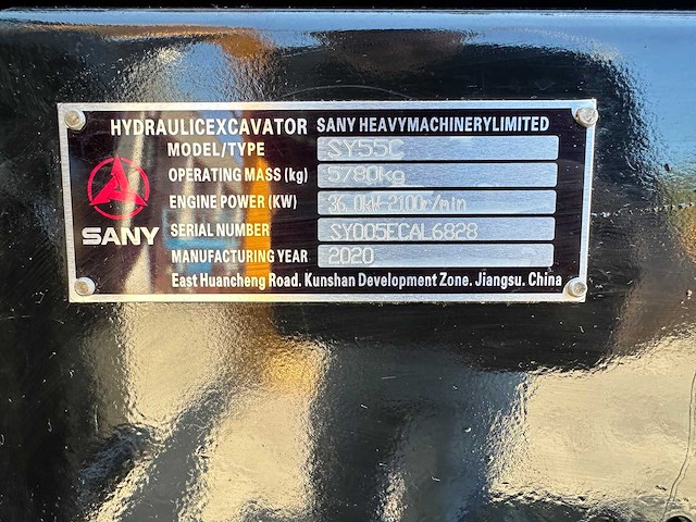 Sany - 2020 - sy55c - midigraafmachine - afbeelding 42 van  42