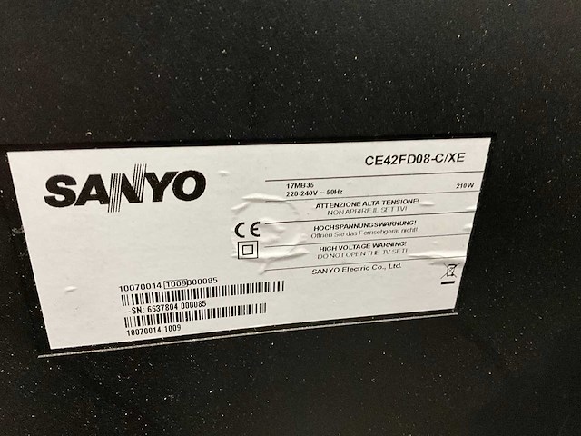 Sanyo ce42fd08-c/x tv flatscreen (3x) - afbeelding 5 van  5