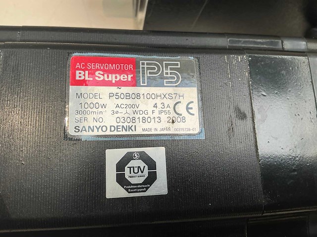 Sanyo denki p50b08100hxs7h servomotor (2x) - afbeelding 3 van  4