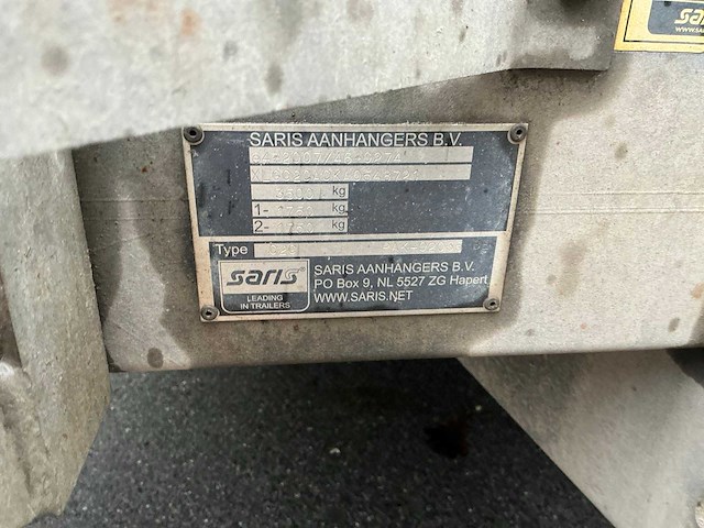 Saris 020 kiepaanhangwagen - afbeelding 5 van  5
