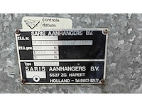 Saris aanhangwagen trailer remork gegalvaniseerd - afbeelding 10 van  26