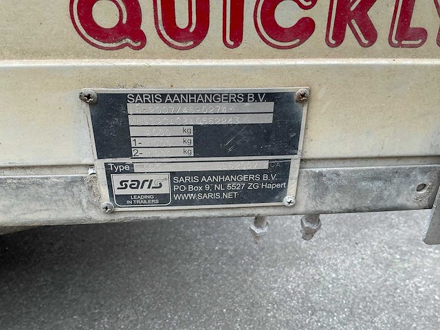Saris c20 aanhangwagen - afbeelding 2 van  14