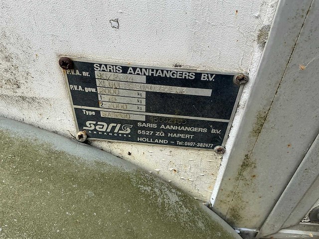 Saris sa2000 aanhangwagen - afbeelding 2 van  21