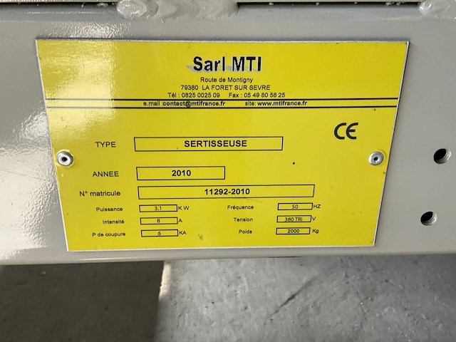 Sarl mti sertisseuse persmachines - afbeelding 3 van  5
