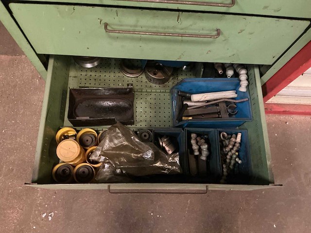 Sarralle 7-laden werkplaatskast met inhoud - afbeelding 3 van  4