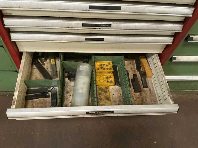 Sarralle 9-laden werkplaatskast met inhoud - afbeelding 8 van  8