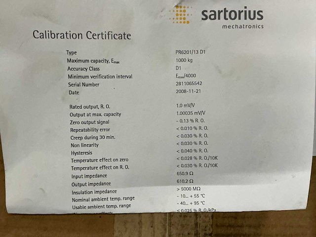 Sartorius pr6201 weeg el - afbeelding 4 van  4