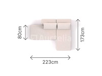 Sasa - modulaire slaapbank - lounge bank - bed: 1600 x 2020 mm - afbeelding 8 van  9