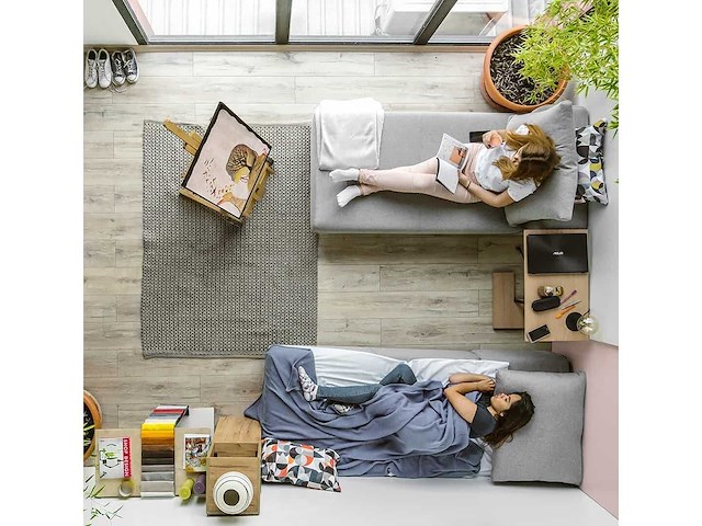 Sasa - modulaire slaapbank - lounge bank - bed: 1600 x 2020 mm - afbeelding 4 van  9