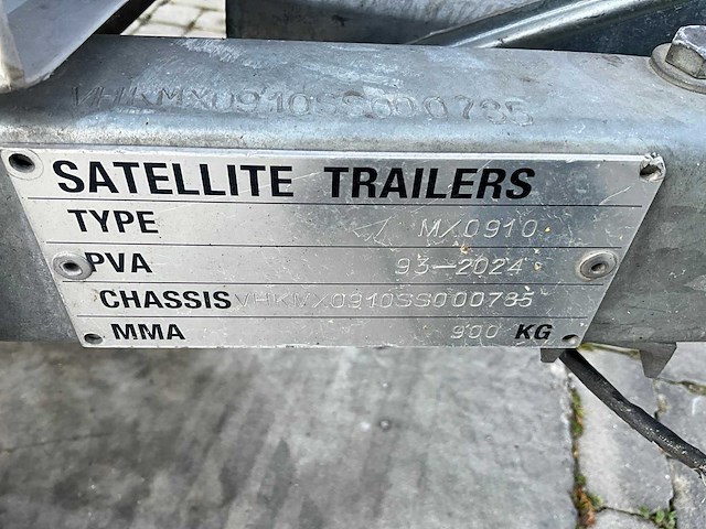 Satellite mx0910 boottrailer - afbeelding 8 van  9