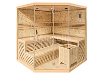 Sauna - prisma 220x220x210cm - afbeelding 2 van  3