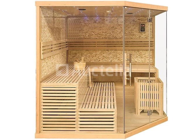 Sauna - prisma 220x220x210cm - afbeelding 2 van  3
