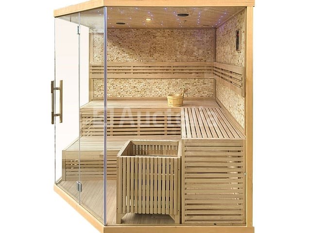 Sauna - prisma 220x220x210cm - afbeelding 3 van  3