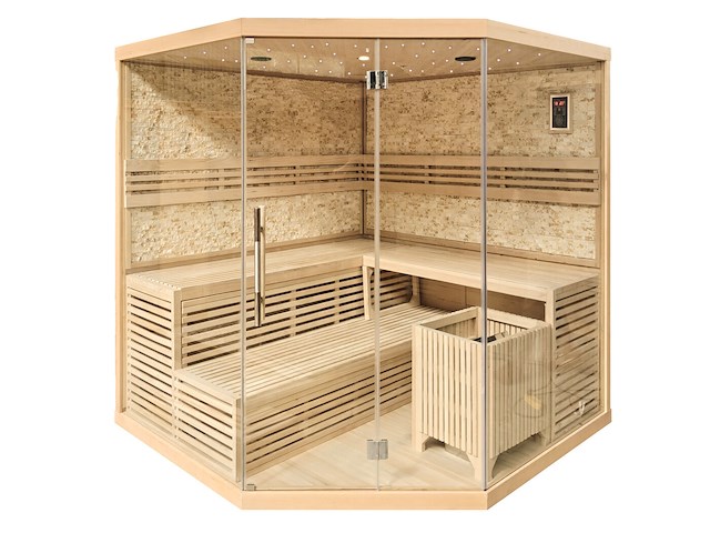 Sauna - prisma 220x220x210cm - afbeelding 1 van  3