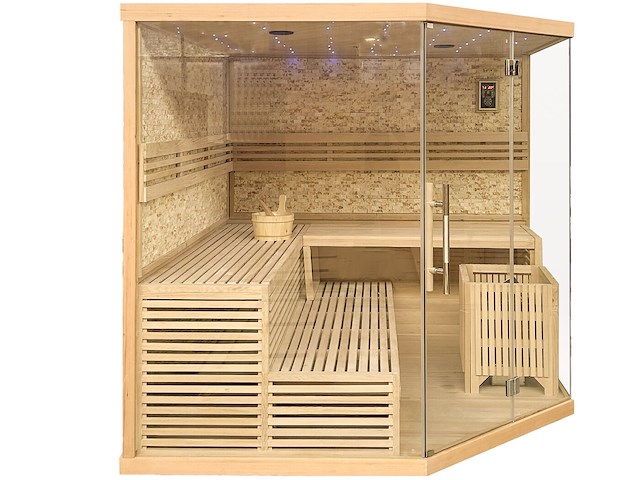 Sauna - prisma 220x220x210cm - afbeelding 2 van  3