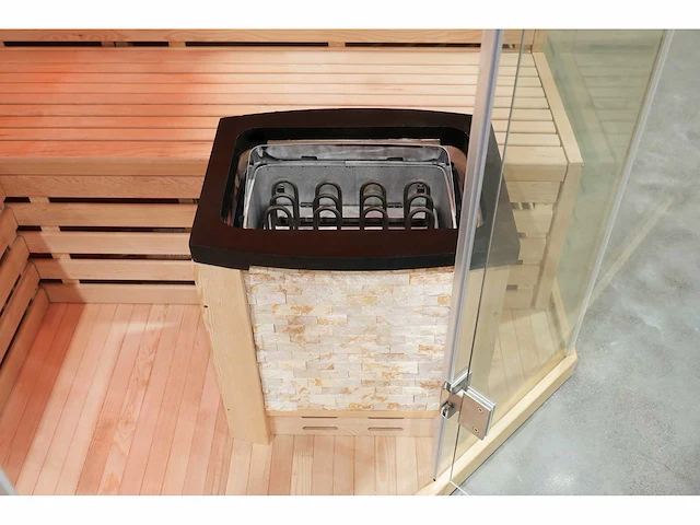 Sauna - vonato - 0 - prisma met kachel - afbeelding 2 van  10