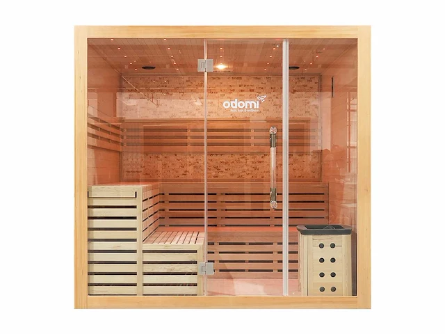 Sauna - vonato - 0 - vierkant met kachel - afbeelding 1 van  9