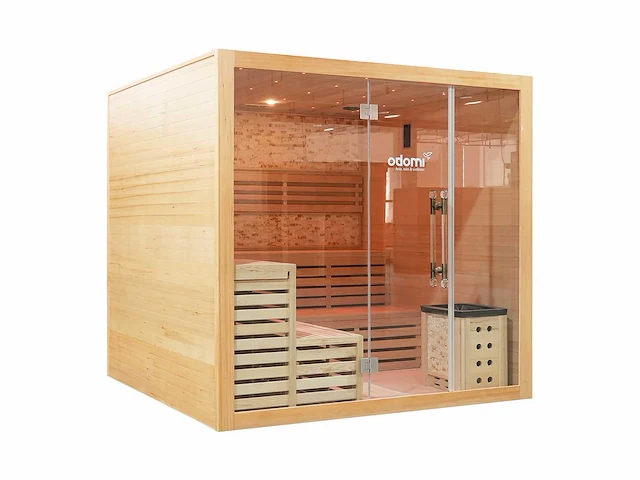 Sauna - vonato - 0 - vierkant met kachel - afbeelding 2 van  9