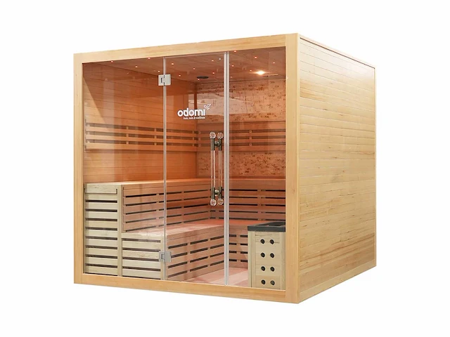Sauna - vonato - 0 - vierkant met kachel - afbeelding 3 van  9