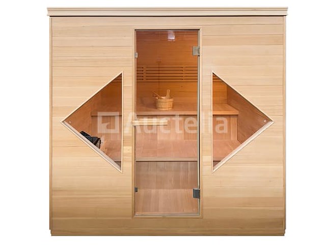 Sauna met kachel - rechthoekig 206x183 cm - afbeelding 2 van  4