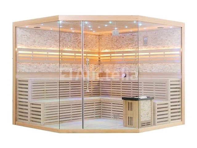 Sauna nordic stone prisma 220x220x210cm - prisma - afbeelding 4 van  16