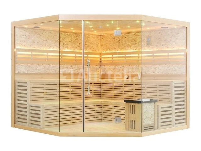 Sauna nordic stone prisma 220x220x210cm - prisma - afbeelding 5 van  16