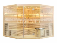 Sauna nordic stone prisma 220x220x210cm - prisma - afbeelding 5 van  16