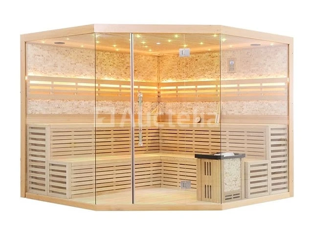 Sauna nordic stone prisma 220x220x210cm - prisma - afbeelding 6 van  16