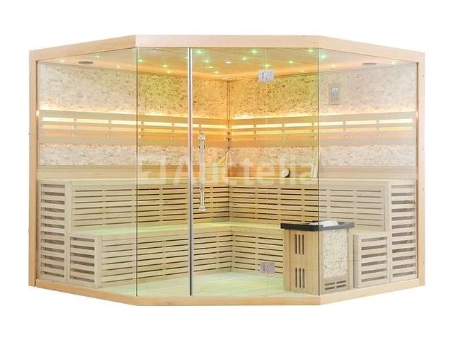 Sauna nordic stone prisma 220x220x210cm - prisma - afbeelding 8 van  16