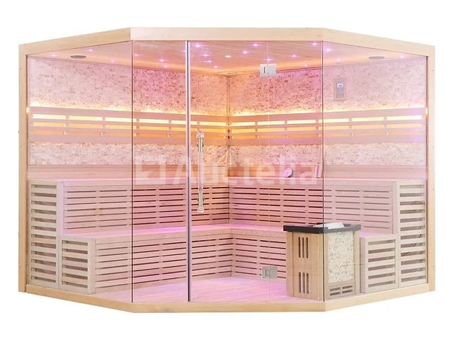 Sauna nordic stone prisma 220x220x210cm - prisma - afbeelding 9 van  16