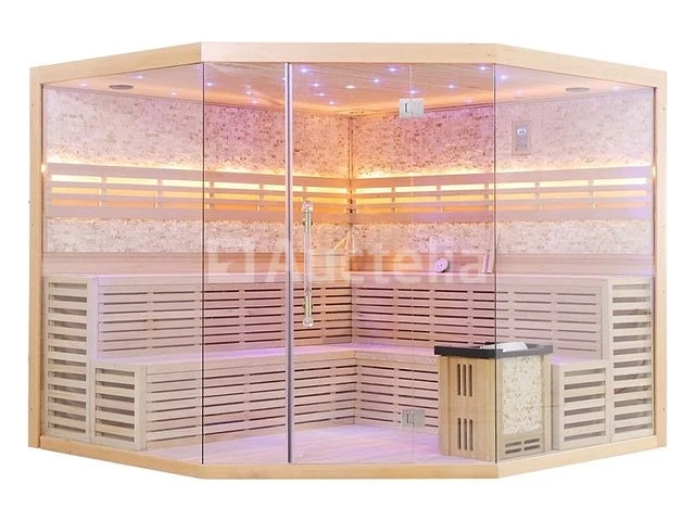 Sauna nordic stone prisma 220x220x210cm - prisma - afbeelding 11 van  16