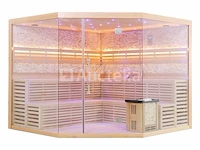 Sauna nordic stone prisma 220x220x210cm - prisma - afbeelding 11 van  16