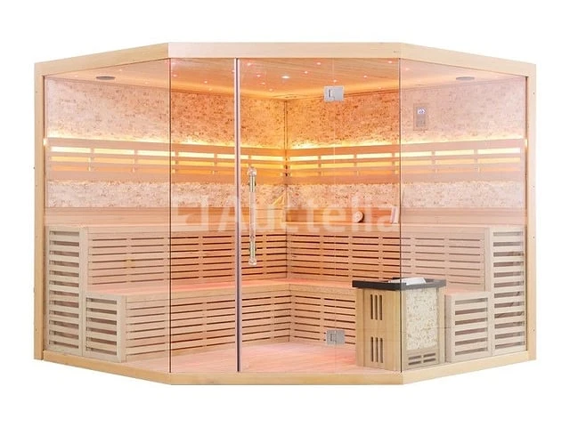 Sauna nordic stone prisma 220x220x210cm - prisma - afbeelding 12 van  16