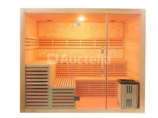 Sauna nordic stone square 220x220x210cm - vierkant - afbeelding 3 van  17