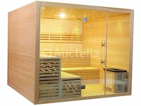 Sauna nordic stone square 220x220x210cm - vierkant