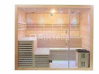 Sauna nordic stone square 220x220x210cm - vierkant - afbeelding 12 van  17