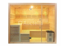 Sauna nordic stone square 220x220x210cm - vierkant - afbeelding 17 van  17