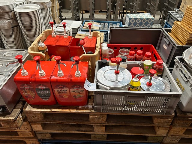 Sauzen, 4 dubbele sausdispensers - afbeelding 1 van  4