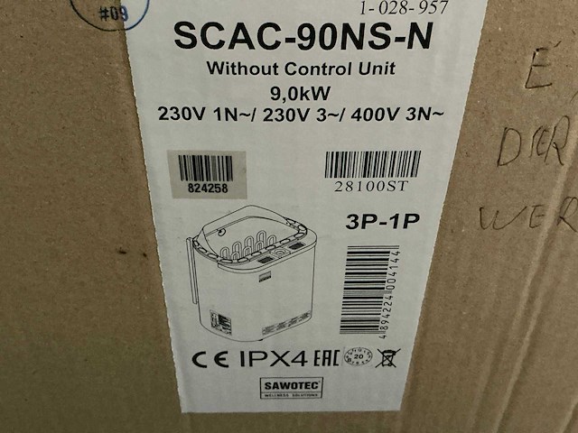 Sawotec scac-90ns-n kachel sauna - afbeelding 1 van  3