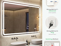 S'bagno badkamerspiegel met verlichting (1000 x 700 mm) - afbeelding 5 van  6