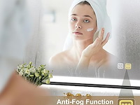 S'bagno rechthoekige badkamerspiegel met verlichting (80 x 60 cm) - afbeelding 4 van  8