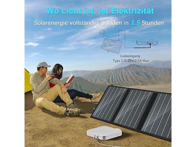 Sbaoh draagbaar powerstation 65 wh - afbeelding 6 van  6