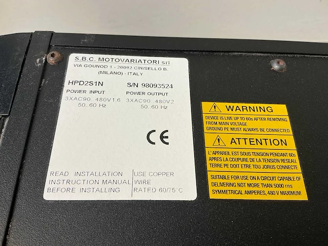 S.b.c. motovariatori hpd2s1n servoregelaar (2x) - afbeelding 8 van  8