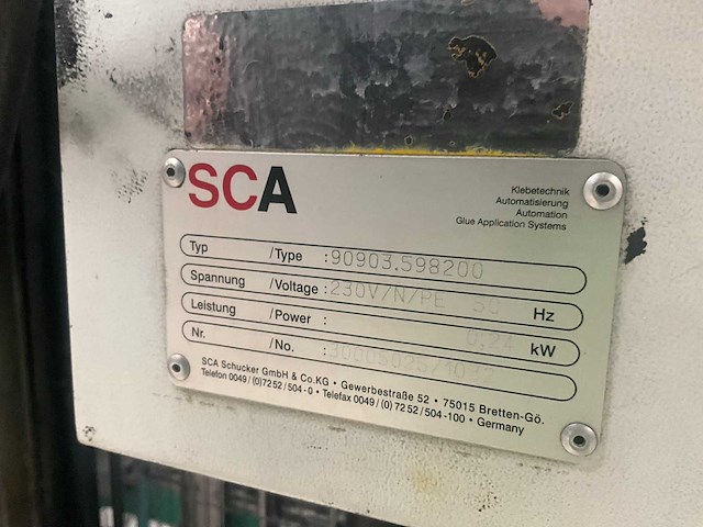 Sca 90903 lijmpomp unit/opstelling met 2 lijmpompen - afbeelding 9 van  11