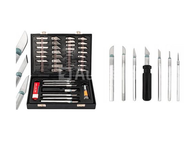 Scalpelmodeleringsmessen (56 stuks) falon-tech - afbeelding 1 van  2