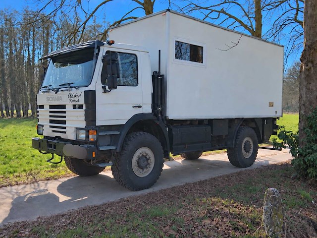 Scania p93 mk 4x4 40 expeditiecamper oldtimer - afbeelding 1 van  52