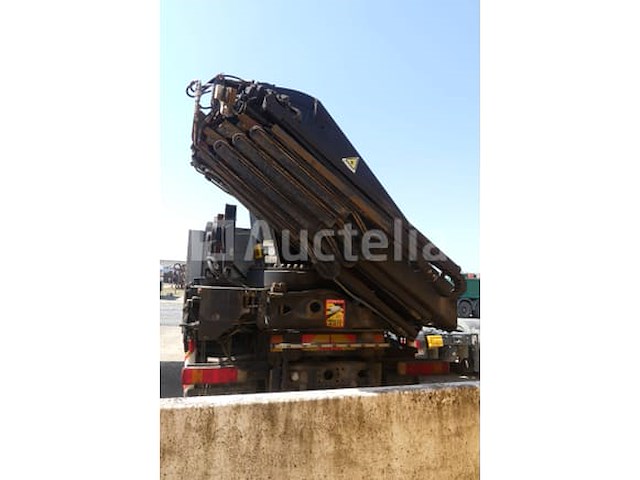 Scania prt (p380) (2008-532,638 km) zij-platte vrachtwagen met kraan)(vin: xlep6x20005199804) - afbeelding 10 van  80