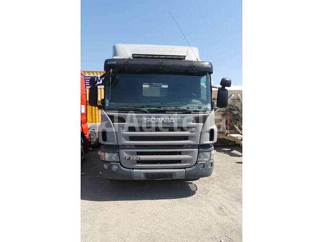 Scania prt (p380) (2008-532,638 km) zij-platte vrachtwagen met kraan)(vin: xlep6x20005199804) - afbeelding 16 van  80