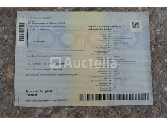 Scania prt (p380) (2008-532,638 km) zij-platte vrachtwagen met kraan)(vin: xlep6x20005199804) - afbeelding 67 van  80